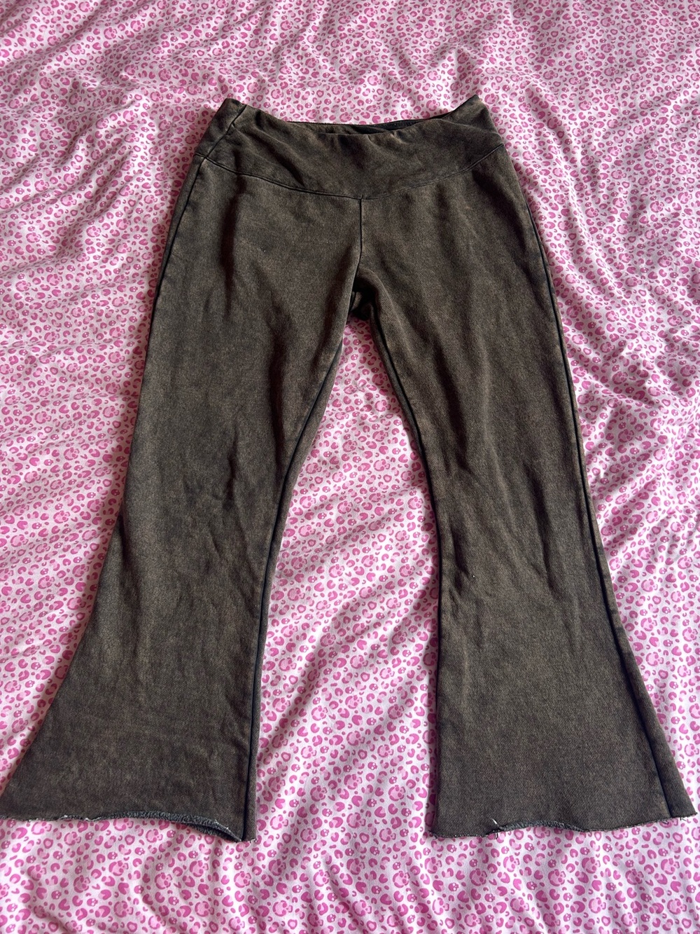 UO ‘Out From Under’ Soft Brown Flared Lounge Pants